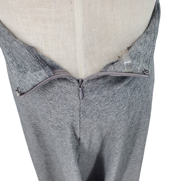 Kate Kasin Women's Medium Gray A-Line‎ Lightweight Skirt Side Zip New No Tags - Picture 4 of 7